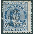Cook Islands 1899 ½d on 1d blue SG21 unused
