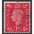SG Q4b: 1d. scarlet Definitive Stamp: King Geor...