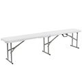 6 Feet Portable Picnic Folding Bench 550 lbs Li...