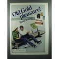 1977 Old Gold Filters Cigarette Ad - Old Gold Pleasure