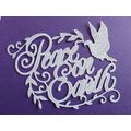 6 x Tattered Lace Die Cuts Peace On Earth #1
