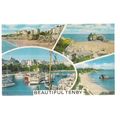 multiview, TENBY, Wales vintage used postcard b...