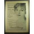1958 Frances Denney Make-up with Royal Jelly Advertisement