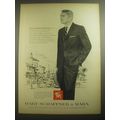 1958 Hart Schaffner & Marx Ad - An air of quiet distinction