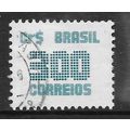BRAZIL 1985 300CR BLUE NUMERAL SG 2152 FINE USED