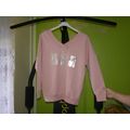 Powder pink woman top size 16-18 plus size rhin...