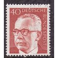 Germany 1971 President Heinemann 40pf Fine Used...