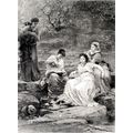 NAUSICAA AND HER MAIDENS 1886 George Dunlop Les...