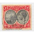 DOMINICA 1923 KG5 ONE PENNY MEDALLION SHIP HEAD...