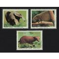 Brazil Bush Dog Porcupine Anteater 3v 1988 MNH ...