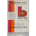 1974 programme Bradford City v. Darlington, Lea...