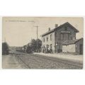 Flesselles (Somme) La Gare with Steam Train ear...