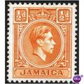 Jamaica KGVI 1951 ½d Orange Mounted Mint MM SG ...