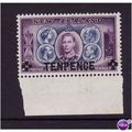 NEW ZEALAND 1944 TENPENCE SURCHARGE OPT SG 662 ...