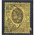 GB 1901 - 10 KEV11 3d Yellow/Purple Jubilee use...