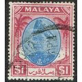Selangor 1949 Definitive Issue $1 Blue and Purp...