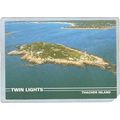 MA Thatcher Island Lighthouse Postcard Twin Lig...
