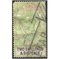 Gibraltar 1925 SG104 2/6d Green & Black Good Fi...