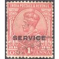 India 1912 - SG O80 - KGV 1a red (Service) - us...