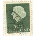 Netherlands 1953 - 50c dark green - Queen Julia...