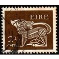 Ireland 1971 Dog Stylised 2 1/2p Used Stamp.