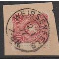Mi: 33 used 1875/9 Weissenfels 12.1.1877 Zwisch...