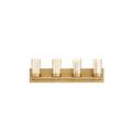 H D Samantha 26.6 in. 4-Light Brass LED Bathroo...