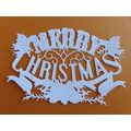 6 x Tattered Lace Die Cuts Vintage Merry Christ...