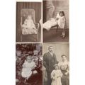 Startled Amazed Babies Children 4x Antique incl...