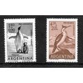ARGENTINA 1961 BIRDS SG1005 / SG1006 SET 2 VALS...