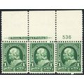 279, Mint NH PL# Strip of Three Stamps CV $85+ ...