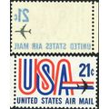 C81, Mint NH 21¢ Terrific Partial Reverse Print...