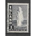 ICELAND 1938 GEYSIR GREAT GEYSER USED 1Kr island