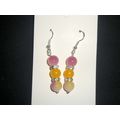 Fabulous blend yellow & purple glass with yello...