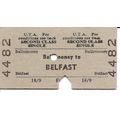 U.T.A. Edmondson Ticket - Ballymoney to Belfast