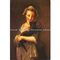 D026016 A Girl Holding Cat. The National Galler...