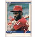 1984 Fleer baseball card #39 Garry Maddox - Phi...
