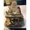 Santa at Desk Resin Decoration 5"