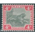 Federated Malay States 1900 4c grey & carmine S...