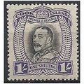 Cook Islands 1933 SG105 1/- Black & Violet Moun...