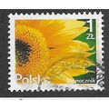 POL 2015 1zt 'FLOWERS- SUNFLOWER' FINE USED (EB...
