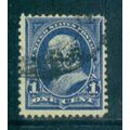 Used 264 1c Benjamin Franklin Just Clears M02797