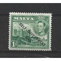 Malta.SG236 1d Verdala Palace (Green).Mounted M...