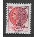ITALY 1968 COIN OF SYRACUSE 350L ORANGE RED & Y...