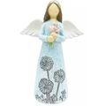 Meadow Flower Angel Blue Figurine Ornament 15 C...