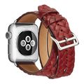 Top-grain Leather Embossed Crown Watchband, For...