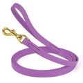 Dog Pet Leash Amethyst Purple w/ Brass Hardware...
