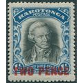 Cook Islands 1931 2d on 1½d black & blue SG93 u...
