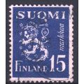 Finland 1945 - 15m blue - Rampant Lion - used