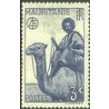 Mauritania 1938 - SG78 - 3c blue - Man on Camel...